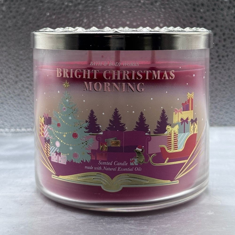 Bath & Body Works Bright Christmas Morning 3 Wick Candle